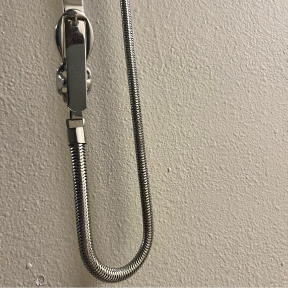 Vintage silver skinny belt - Picture 4 of 5